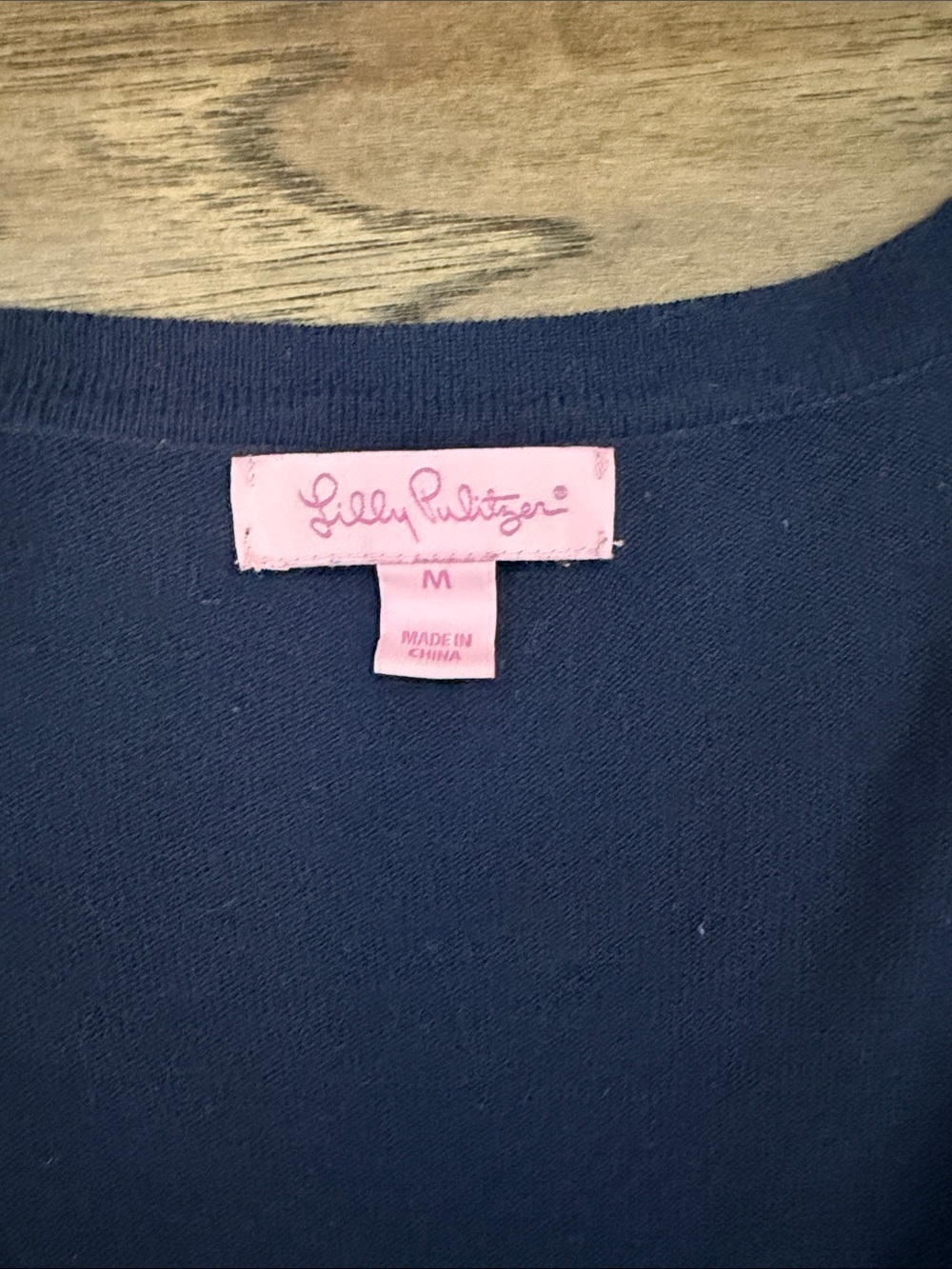 Lilly Pulitzer Women’s M Kennedy Navy Nautical Crewneck Sweater Gold Buttons - Picture 3 of 7